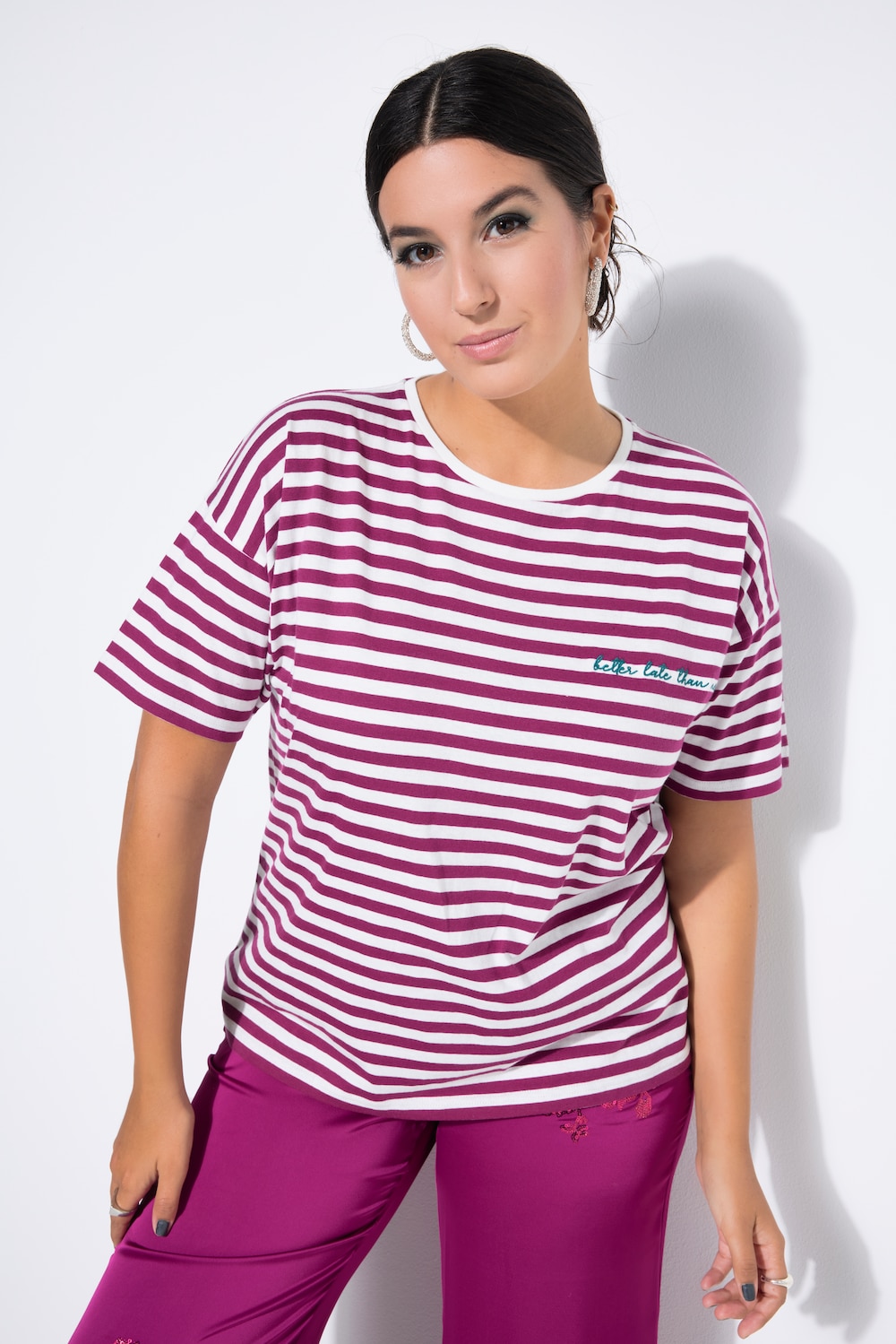 Große Größen T-Shirt, Damen, rot, Größe: 50/52, Baumwolle, Studio Untold von Studio Untold