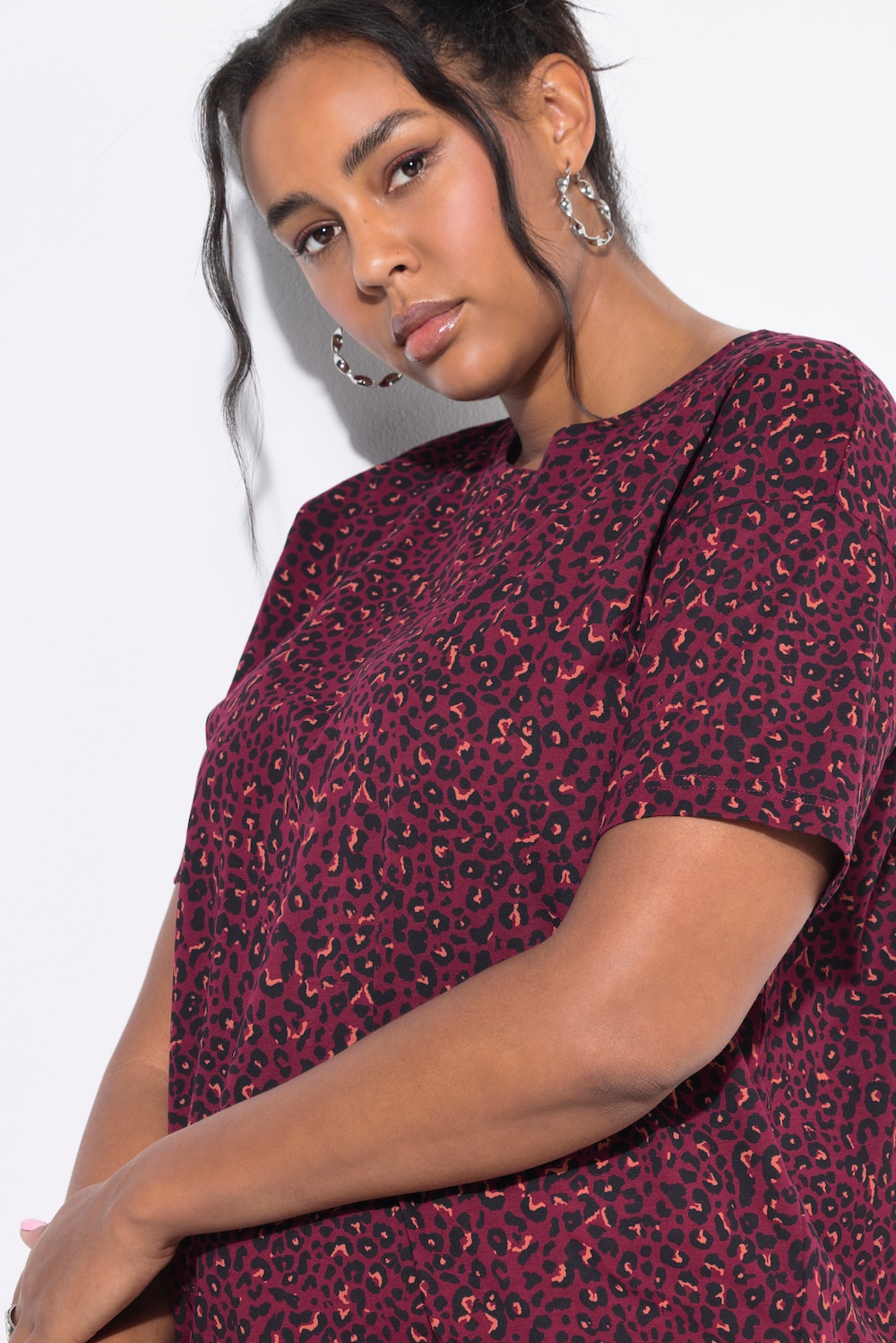 Große Größen T-Shirt, Damen, rot, Größe: 54/56, Baumwolle, Studio Untold von Studio Untold