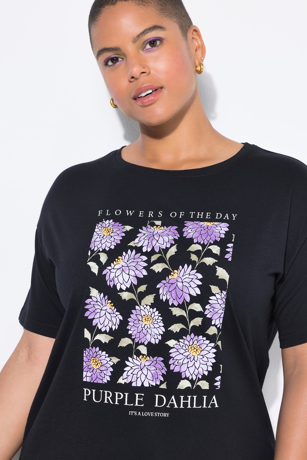 Große Größen T-Shirt, Damen, schwarz, Größe: 54/56, Baumwolle, Studio Untold von Studio Untold