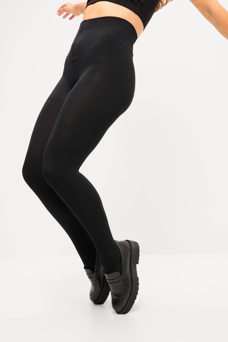 Große Größen Thermo-Strumpfhose, Damen, schwarz, Größe: 46/48, Polyester, Studio Untold von Studio Untold