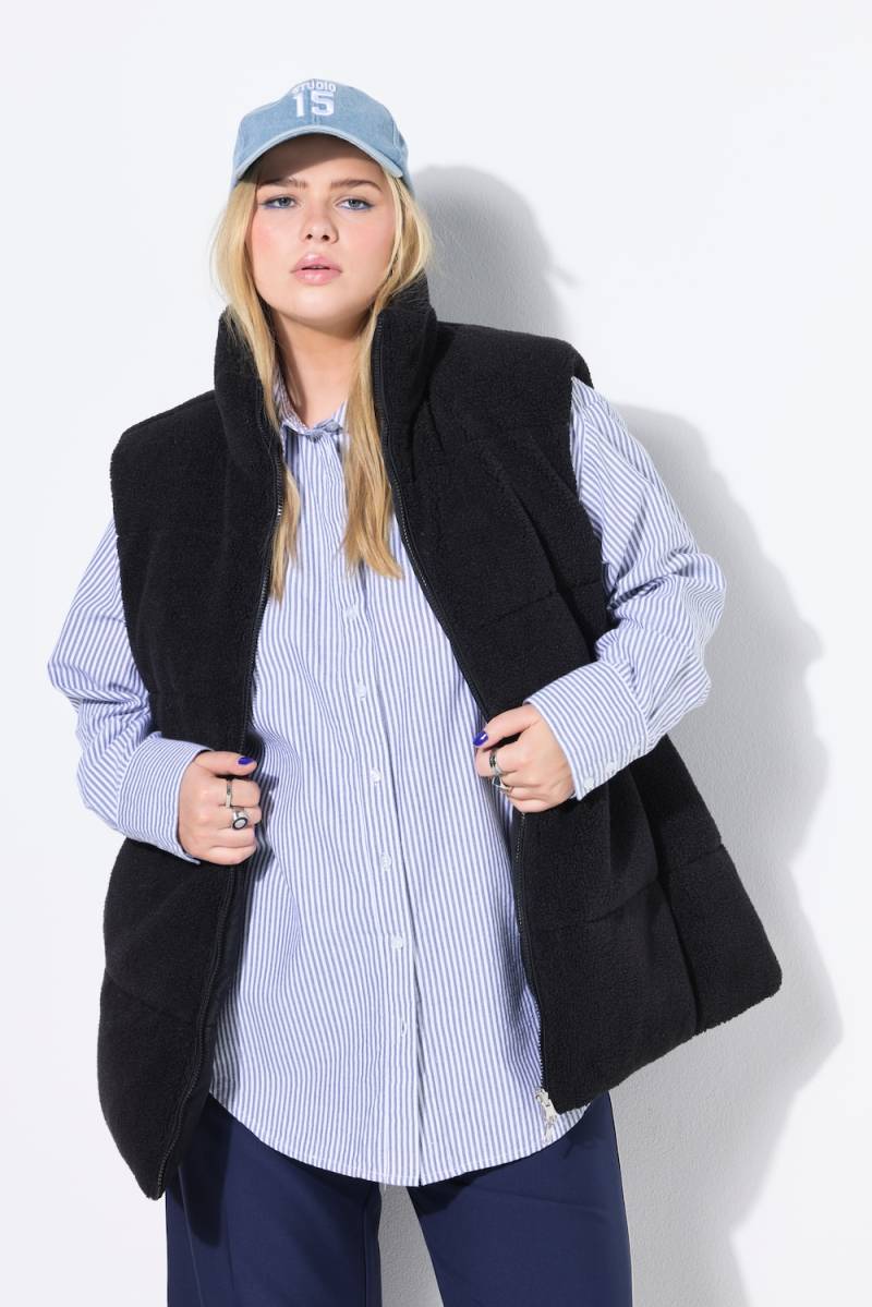 Große Größen Wendeweste, Damen, schwarz, Größe: 46/48, Polyester/Synthetische Fasern, Studio Untold von Studio Untold