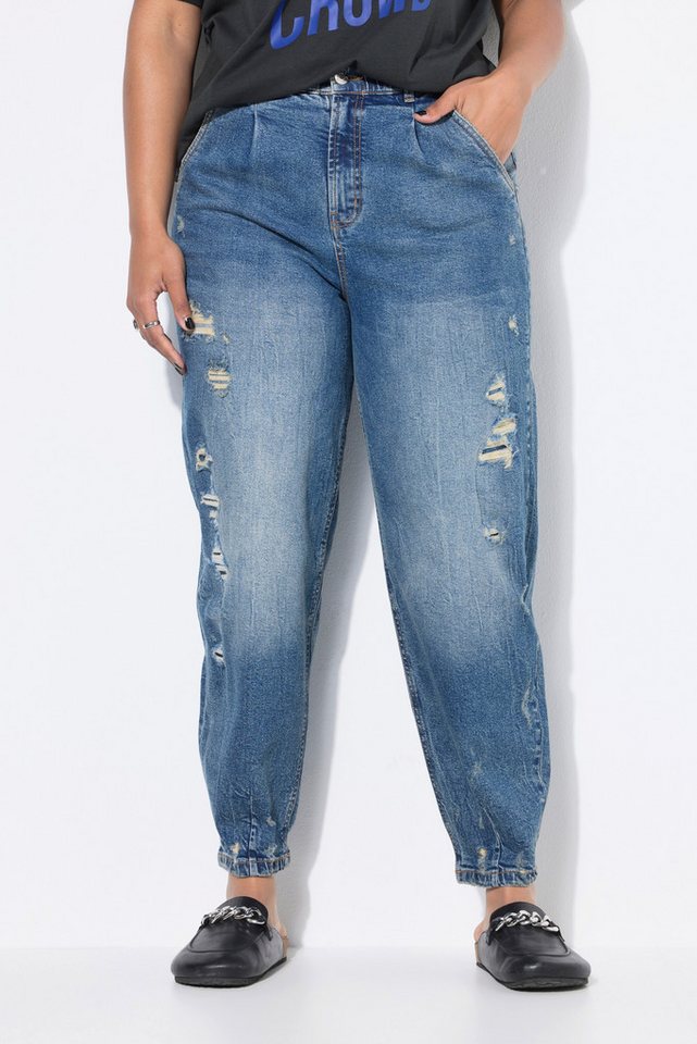 Studio Untold 5-Pocket-Jeans Ballon-Jeans High Waist Destroys 5-Pocket von Studio Untold