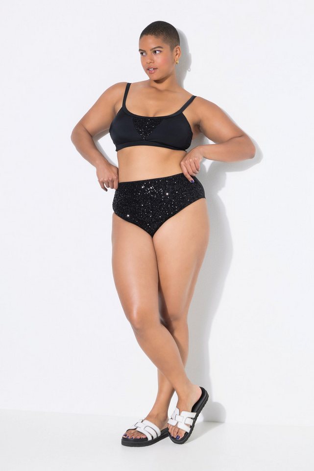 Studio Untold Bikinislip Bikini-Slip HighWaist Pailletten Shaping von Studio Untold