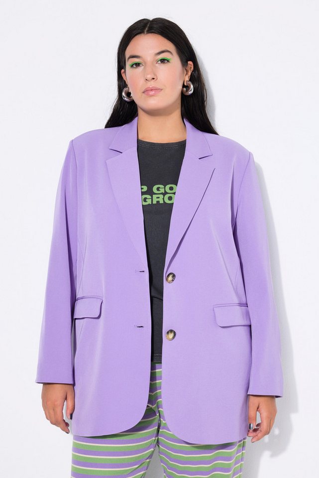 Studio Untold Blusenblazer Blazer Oversize Shape Leo-Futter von Studio Untold
