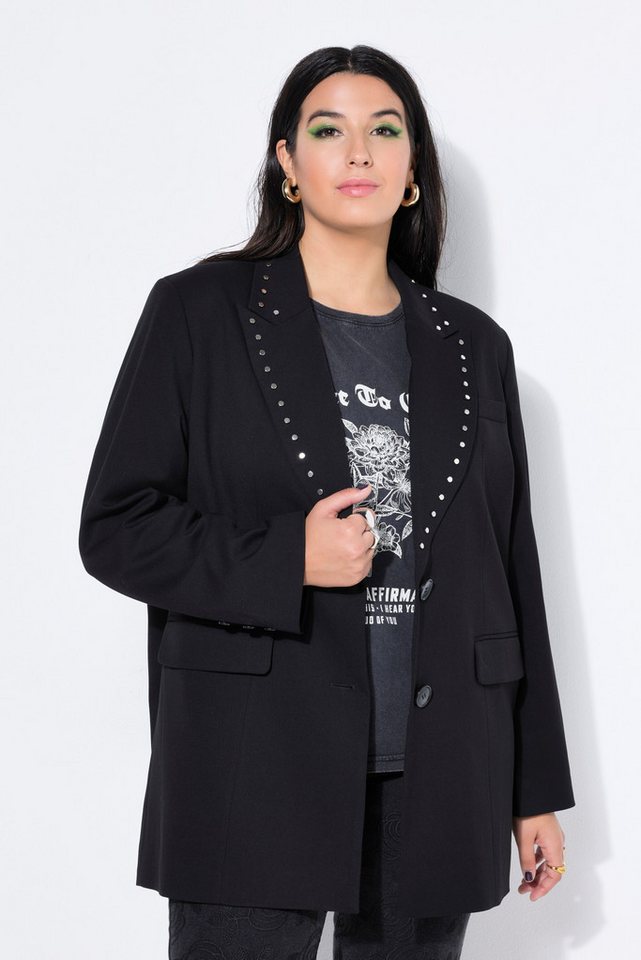 Studio Untold Blusenblazer Blazer oversized Ziernieten am Reverskragen von Studio Untold