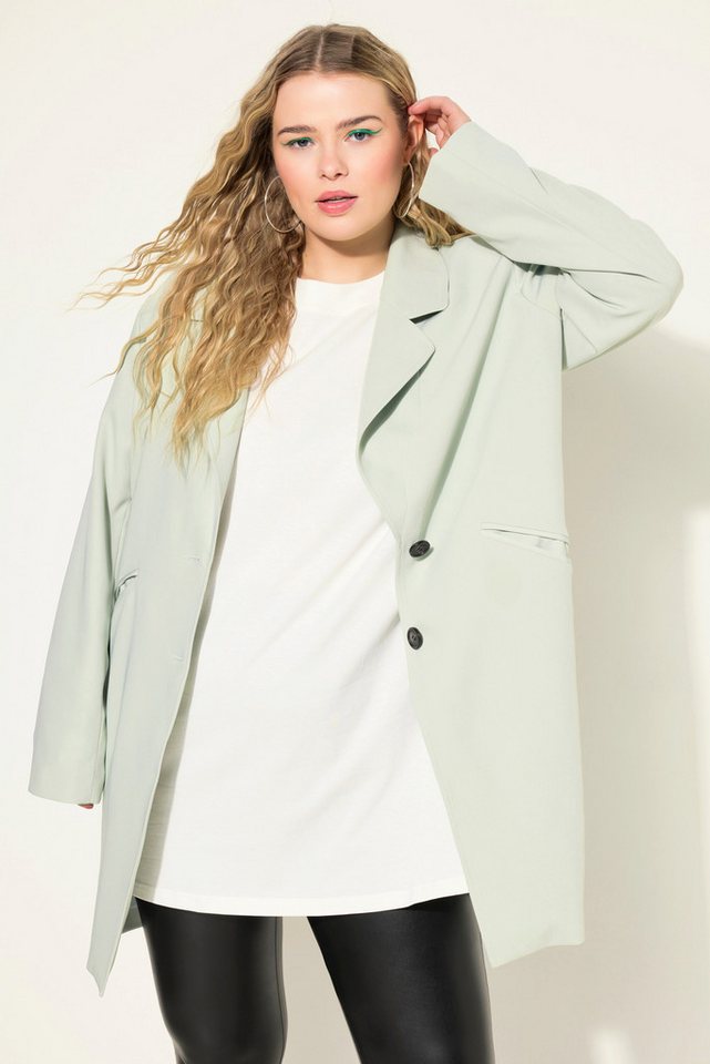 Studio Untold Blusenblazer Longblazer Oversize Loose Shape feine Struktur von Studio Untold