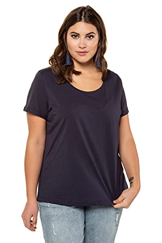 Studio Untold Damen Basic T-Shirt, Blau (Blau 76), (Herstellergröße: 58+) von Studio Untold