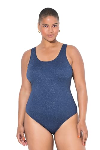 Studio Untold Damen große Größen Übergrößen Plus Size Badeanzug, Softcups, Glittereffekt, Shaping dunkel blau 48 842361741-48 von Studio Untold