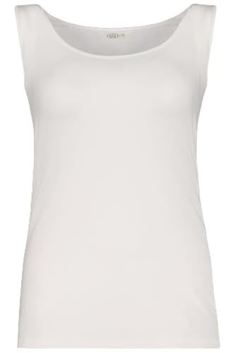 Studio Untold Damen große Größen Übergrößen Plus Size Basic-Top, weiter Ausschnitt, Stretchjersey schneeweiß 50+ 724926200-50+ von Studio Untold