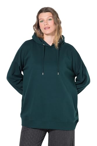 Studio Untold Damen große Größen Übergrößen Plus Size Hoodie, Oversize Shape, Kapuze mitternachtsgrün 42+ 845965137-42+ von Studio Untold