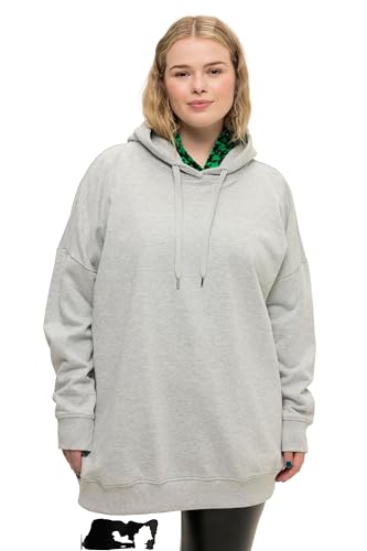 Studio Untold Damen große Größen Übergrößen Plus Size Hoodie, Oversized, Rücken Print, Kapuze grau Melange 50+ 823166123-50+ von Studio Untold