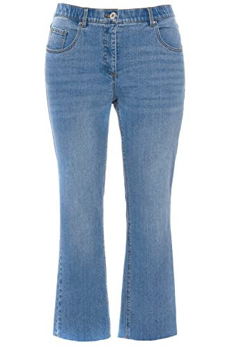 Studio Untold Damen große Größen Übergrößen Plus Size Jeans, Straight Fit, 5-Pocket, Geschnittener Saum Blue Denim 54 815665902-54 von Studio Untold