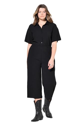 Studio Untold Damen große Größen Übergrößen Plus Size Jumpsuit, Loose Fit, Culotte Legs schwarz 54+ 838950100-54+ von Studio Untold