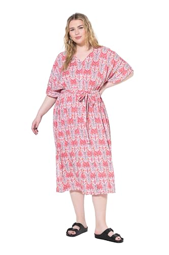 Studio Untold Damen große Größen Übergrößen Plus Size Kaftankleid, A-Line, Midilänge, Bindegürtel Offwhite 46+ 840944200-46+ von Studio Untold