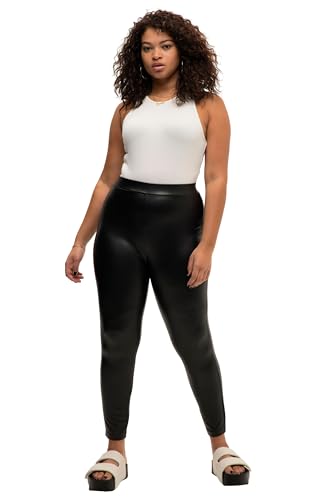 Studio Untold Damen große Größen Übergrößen Plus Size Leggings, beschichtet, elastisch, Elastikbund schwarz 50+ 820647100-50+ von Studio Untold