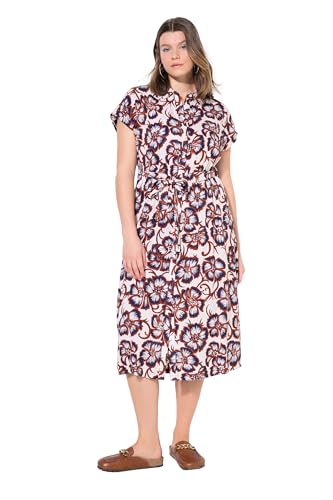 Studio Untold Damen große Größen Übergrößen Plus Size Maxikleid, Oversized, Flower-Print graubeige 42+ 838923307-42+ von Studio Untold