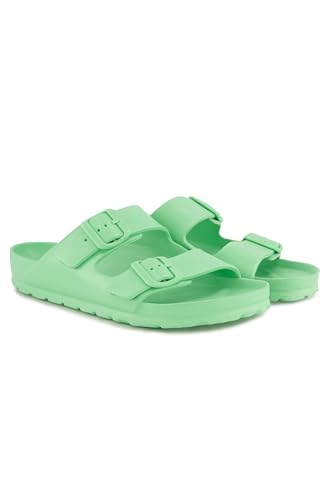 Studio Untold Damen große Größen Übergrößen Plus Size Sandale, EcoFoam, Colors, breite Riemen mintgrün 41 834944417-41 von Studio Untold