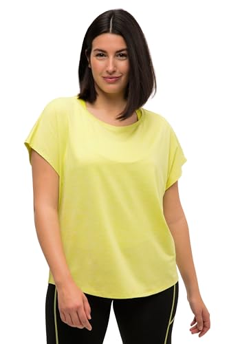Studio Untold Damen große Größen Übergrößen Plus Size Sport Shirt, Oversized, Rundhals, Halbarm neon gelb 54+ 750288407-54+ von Studio Untold