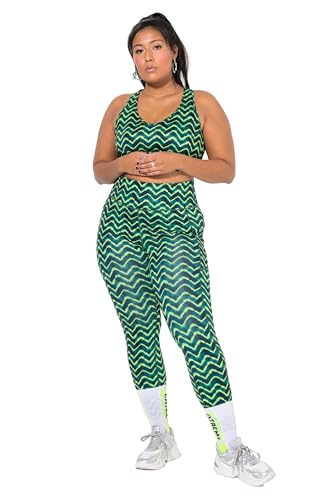 Studio Untold Damen große Größen Übergrößen Plus Size Sport-Tights, High Waist, Alloverdruck Avocado 50+ 835494452-50+ von Studio Untold