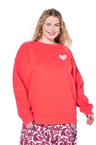 Studio Untold Damen große Größen Übergrößen Plus Size Sweatshirt, Oversized, Prints hibiskusrot 50+ 840713510-50+ von Studio Untold