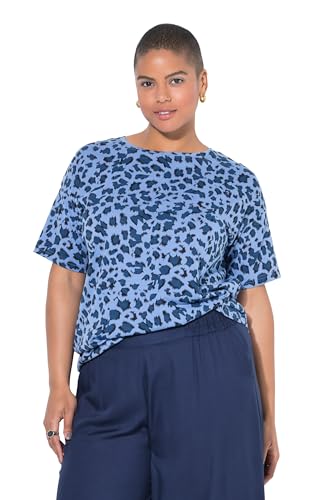 Studio Untold Damen große Größen Übergrößen Plus Size T-Shirt, Allover Print dunkel blau 50+ 842628741-50+ von Studio Untold