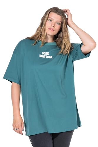 Studio Untold Damen große Größen Übergrößen Plus Size T-Shirt, Oversized, 3D-Statement helles Petrol 50+ 840642431-50+ von Studio Untold