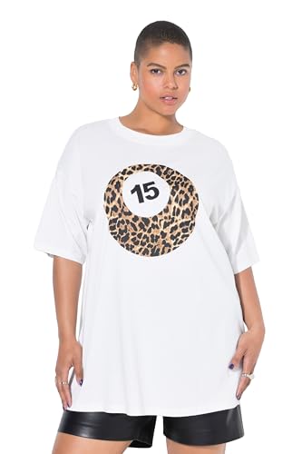 Studio Untold Damen große Größen Übergrößen Plus Size T-Shirt, Oversized, Billardkugel, Halbarm Offwhite 54+ 843552200-54+ von Studio Untold