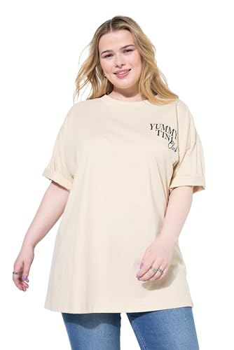 Studio Untold Damen große Größen Übergrößen Plus Size T-Shirt, Oversized, Cocktail hell-beige 54+ 840616660-54+ von Studio Untold