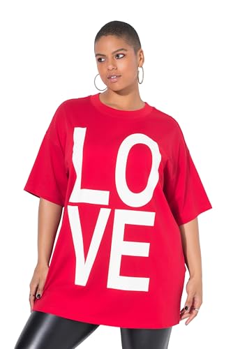 Studio Untold Damen große Größen Übergrößen Plus Size T-Shirt, Oversized, Love, Halbarm rot 58+ 828122532-58+ von Studio Untold