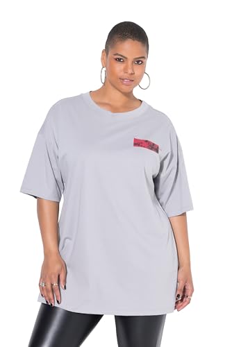 Studio Untold Damen große Größen Übergrößen Plus Size T-Shirt, Oversized, Palmen, Halbarm steingrau 50+ 843556170-50+ von Studio Untold