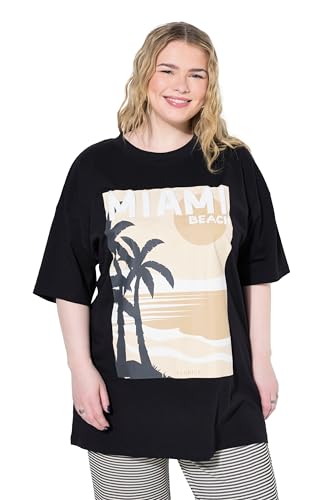 Studio Untold Damen große Größen Übergrößen Plus Size T-Shirt, Oversized, Paloma Beach schwarz 42+ 840568100-42+ von Studio Untold