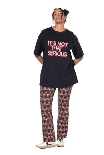 Studio Untold Damen große Größen Übergrößen Plus Size T-Shirt, Oversized, Statement schwarz 54+ 843901100-54+ von Studio Untold