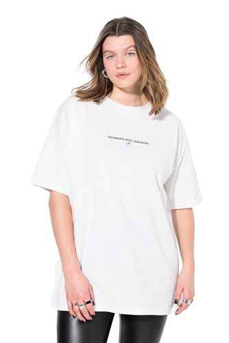 Studio Untold Damen große Größen Übergrößen Plus Size T-Shirt, Oversized, Wording-Prints Offwhite 46+ 839874200-46+ von Studio Untold