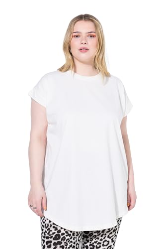 Studio Untold Damen große Größen Übergrößen Plus Size T-Shirt, gerundeter Saum Offwhite 46+ 840778200-46+ von Studio Untold