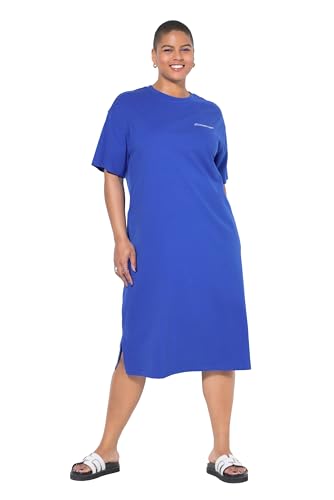 Studio Untold Damen große Größen Übergrößen Plus Size T-Shirt-Midikleid, Oversized, großer Rückenprint Saphir 46+ 843720747-46+ von Studio Untold