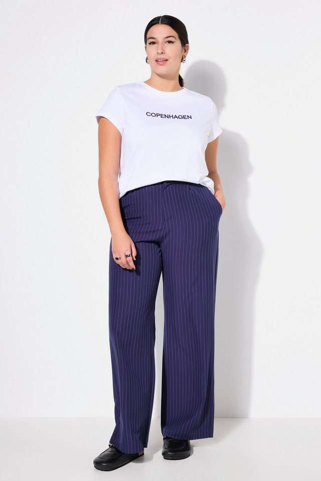 Studio Untold Funktionshose Hose Wide Legs High Waist Nadelstreifen von Studio Untold