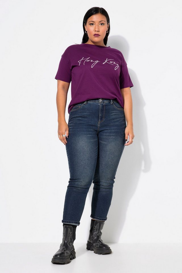 Studio Untold Funktionshose Mom-Jeans Wide Straight Legs Vintage-Optik von Studio Untold