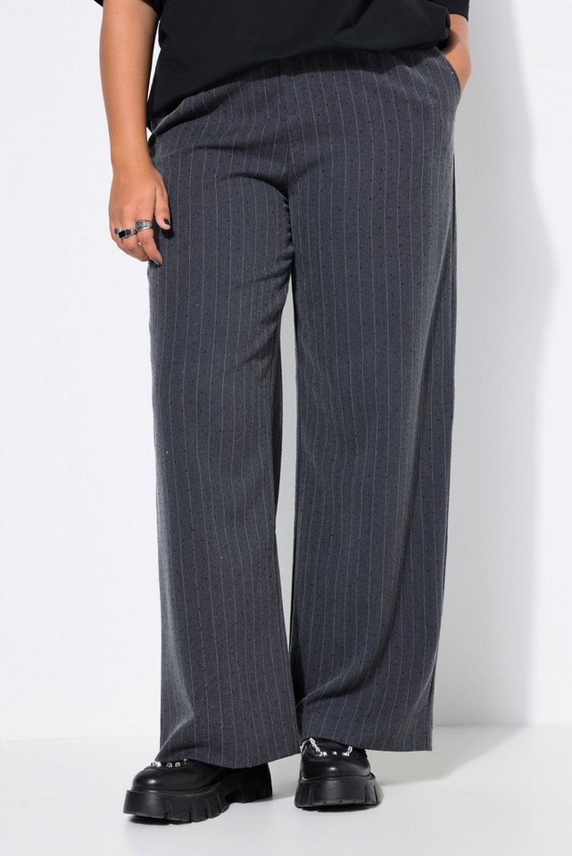 Studio Untold Funktionshose Nadelstreifen-Hose Wide Legs High Waist von Studio Untold