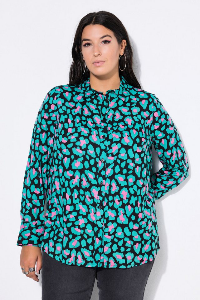 Studio Untold Hemdbluse Hemdbluse Straight Shape Color-Leo von Studio Untold