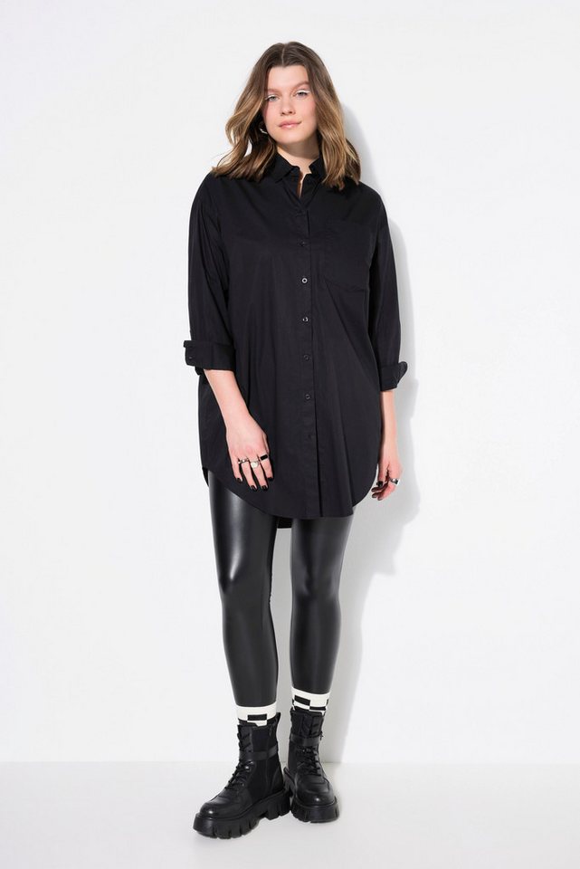 Studio Untold Hemdbluse Hemdbluse oversized Knopfleiste Hemdkragen von Studio Untold