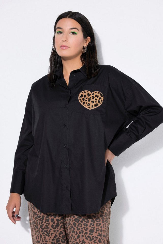 Studio Untold Hemdbluse Hemdbluse oversized Rückenprint von Studio Untold