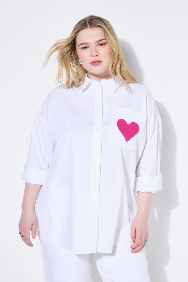 Studio Untold Hemdbluse Hemdbluse oversized Rückenprint von Studio Untold