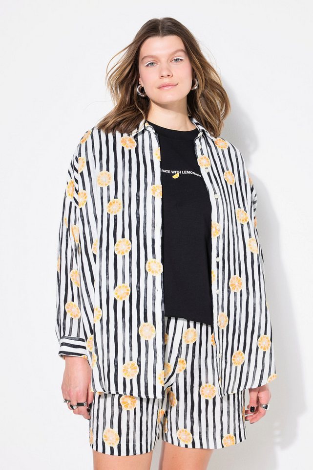 Studio Untold Hemdbluse Streifenbluse Musselin oversized von Studio Untold