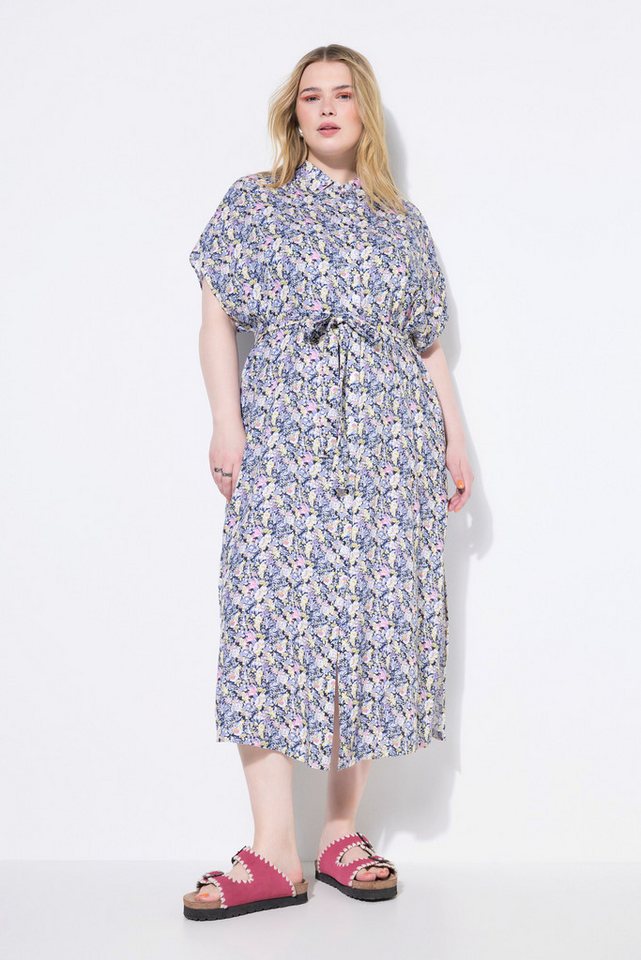 Studio Untold Hemdblusenkleid Maxikleid Hemdblusenkleid Flower-Print von Studio Untold