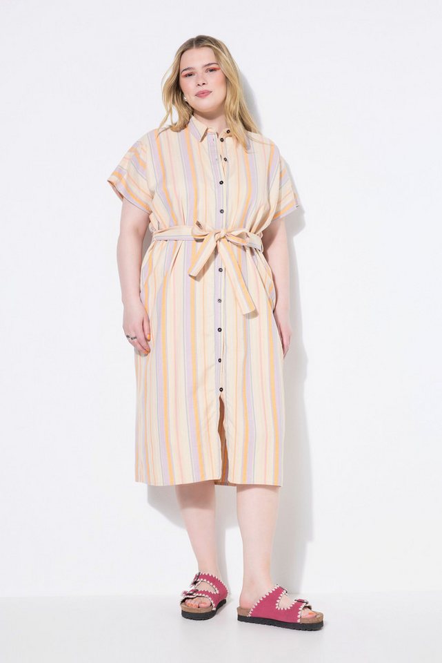 Studio Untold Hemdblusenkleid Midikleid Hemdblusenkleid Streifen von Studio Untold