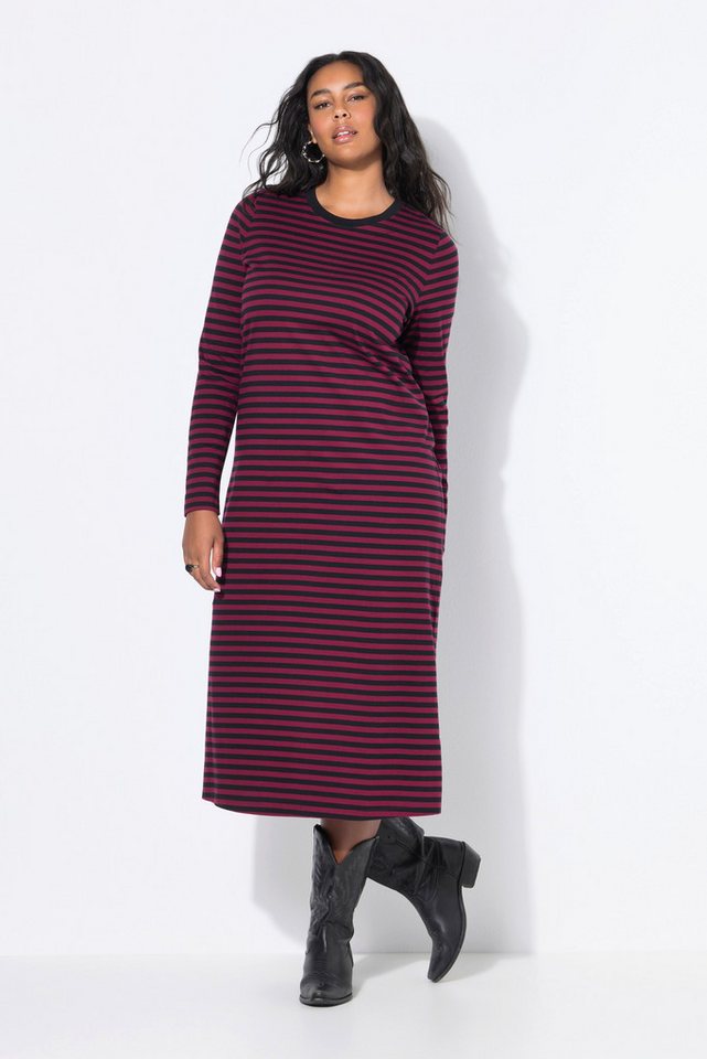 Studio Untold Jerseykleid Maxikleid Jersey mit Ringeln Langarm von Studio Untold