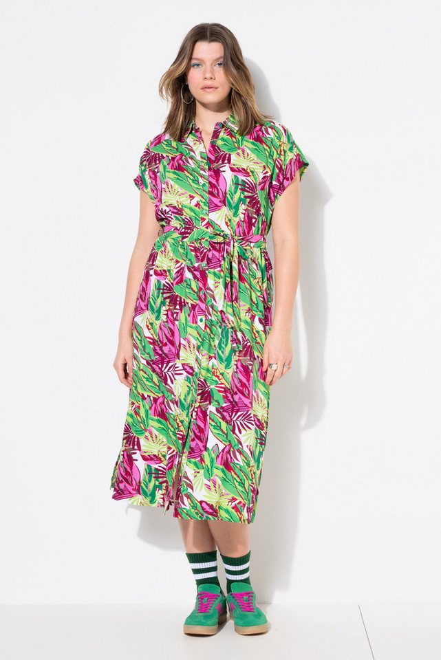 Studio Untold Jerseykleid Maxikleid oversized Jungle-Print von Studio Untold
