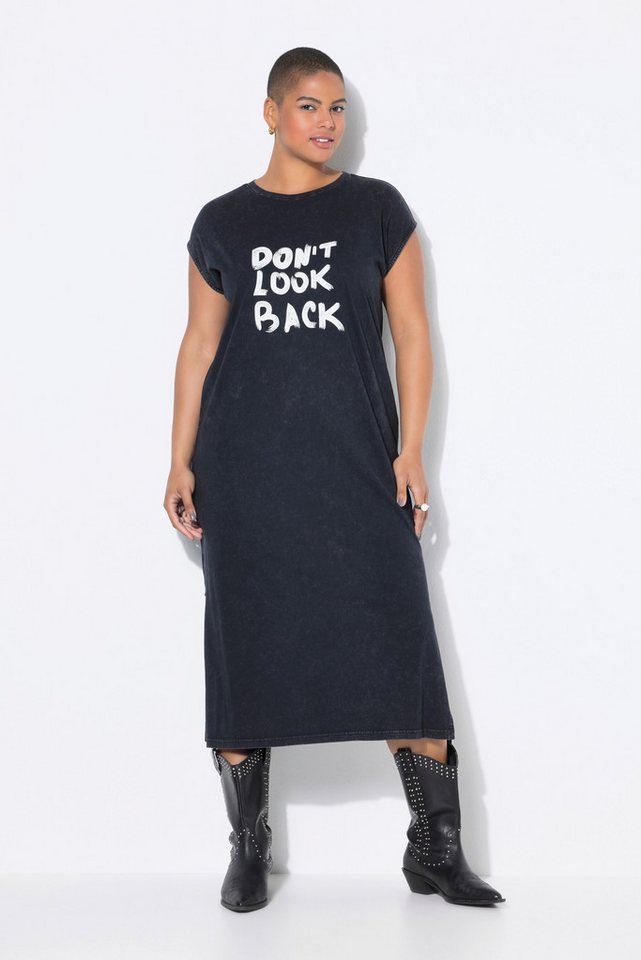 Studio Untold Jerseykleid Midikleid Oversize Shape Jersey Statementprint von Studio Untold