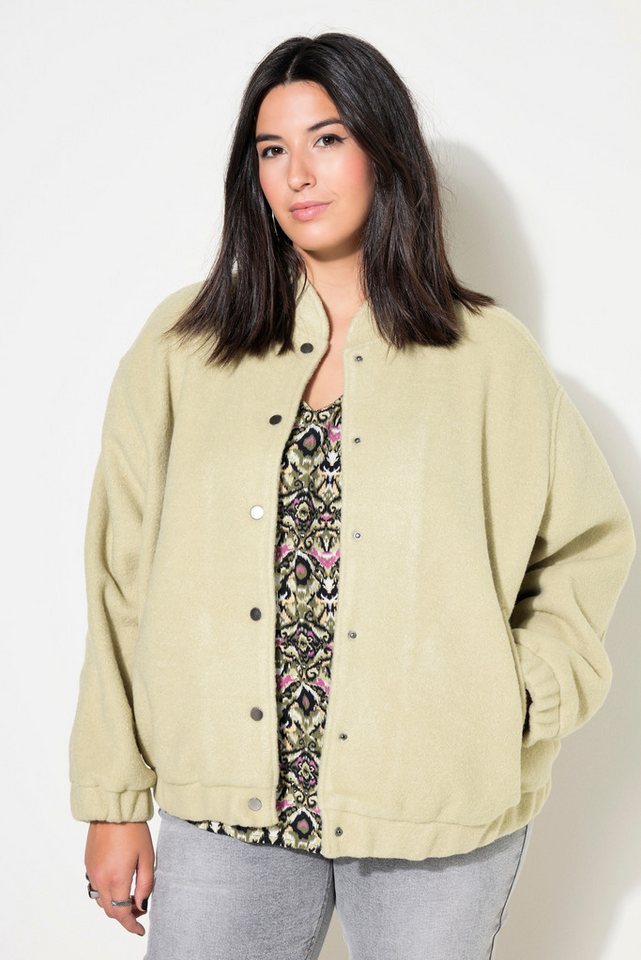 Studio Untold Kurzjacke Blouson oversized Wolloptik von Studio Untold