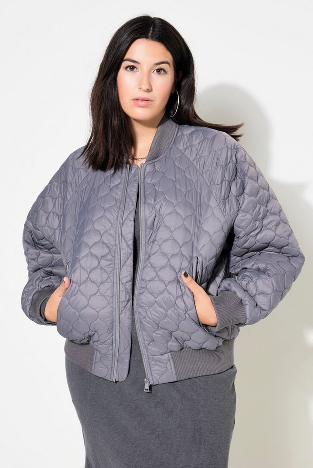 Studio Untold Kurzjacke Bomberjacke oversized Stepp Colorfutter von Studio Untold